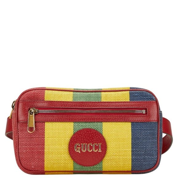 Gucci Baiadera Body Bag/Waist Bag 625895 Multicolor Canvas and Leather Women'... - Picture 1 of 14